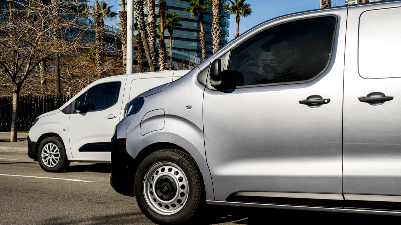 Véhicule utilitaire Fiat Professional garé dans la rue
